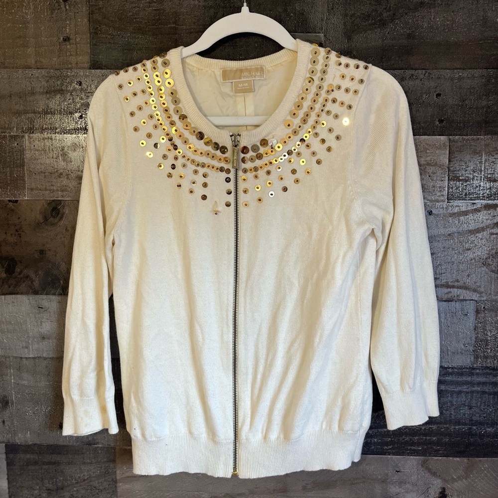 Michael Kors Sequin Cardigan